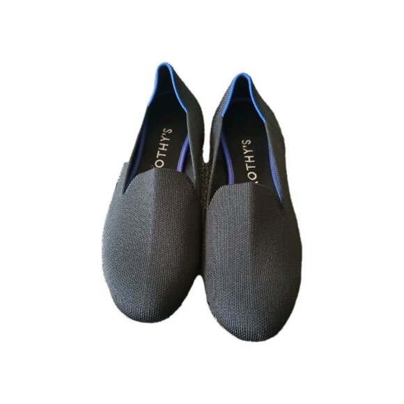 Rothys Womens Size 8.5 Black  Ballet Flats Sustainable Preppy Casual Class - Picture 1 of 6